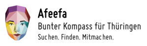 stilisiertes Gesicht Afeefa
