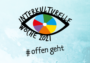 Interkulturelle Woche 2021 Logo #offengeht